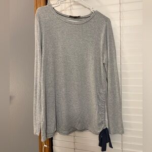 Loft Gray Long Sleeve Women's Top